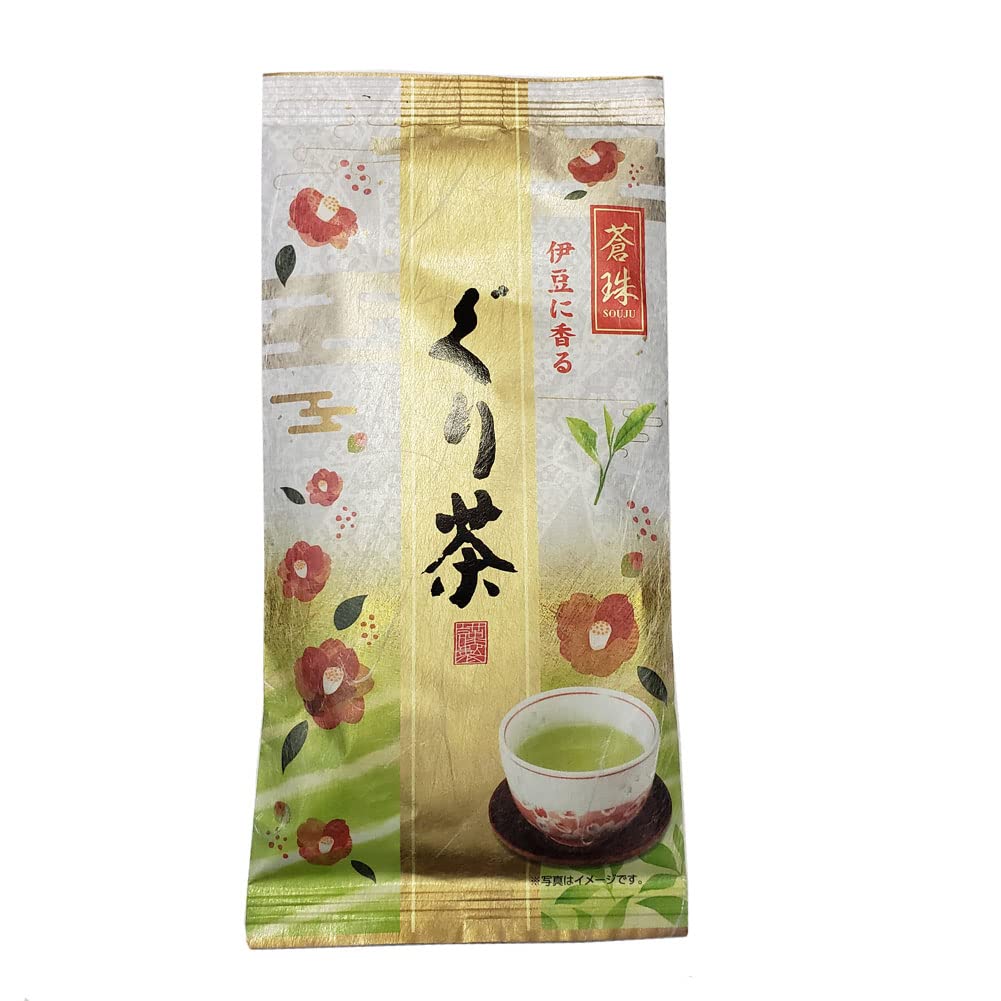 Amazon.co.jp: Izu Scented Guri Tea Blue Tea 100g Ichiban Tea Guri