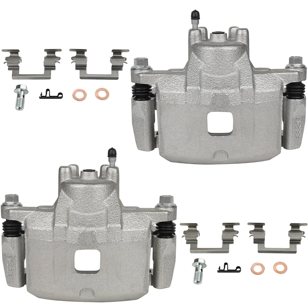 cciyu Front Left &amp; Right Brake Calipers Assembly w/Bracket 18B5032A 18B5033A 2007 2008 2009 2010 2011 2012 For Dodge For Caliber