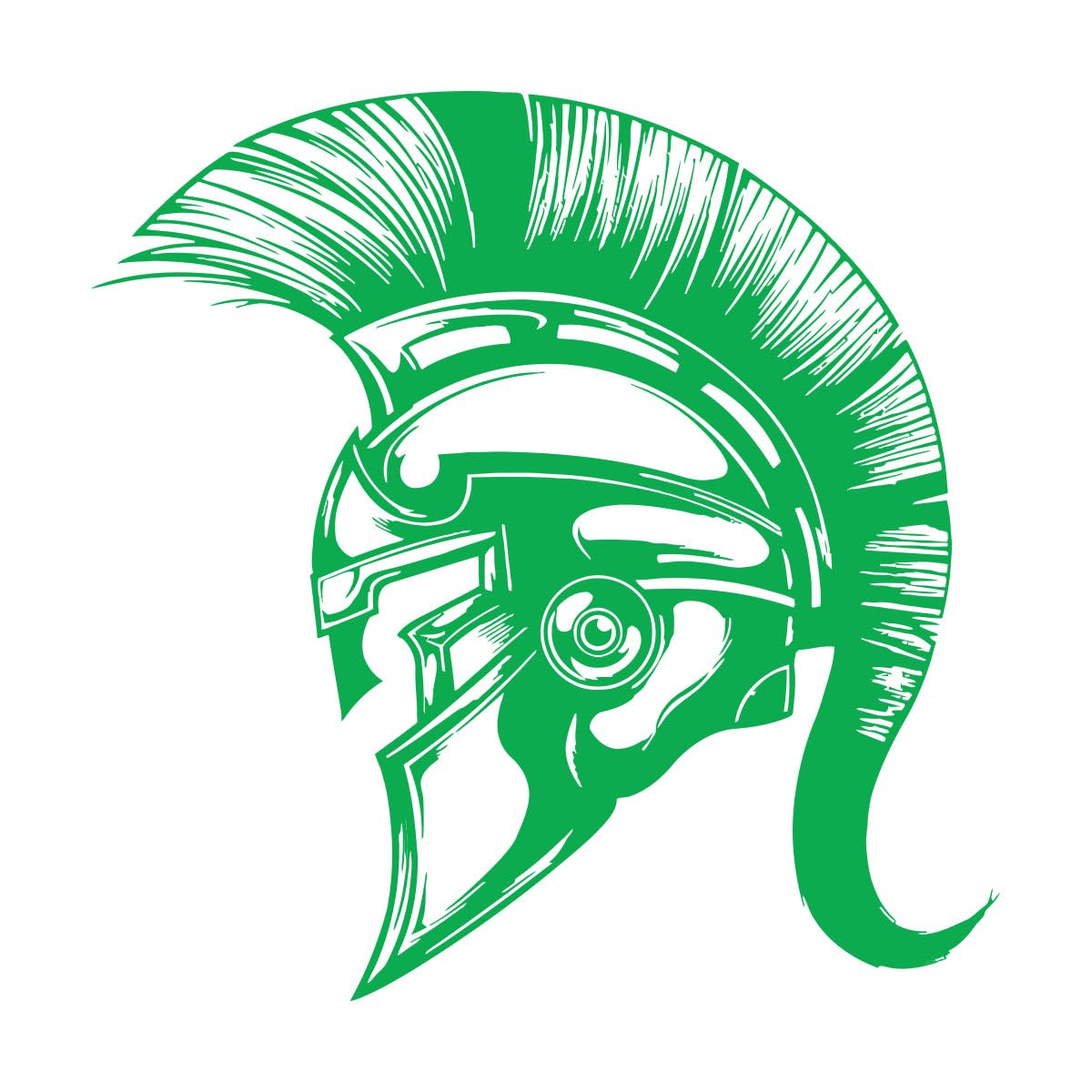 Lzhouting Wall Stickers 2365 Spartan Ancient Greek Warrior Shield Spear Vinyl Wall Decal Home Living Room Bedroom Spartan Helmet Sticker Mural Decor Small - 30X30cm