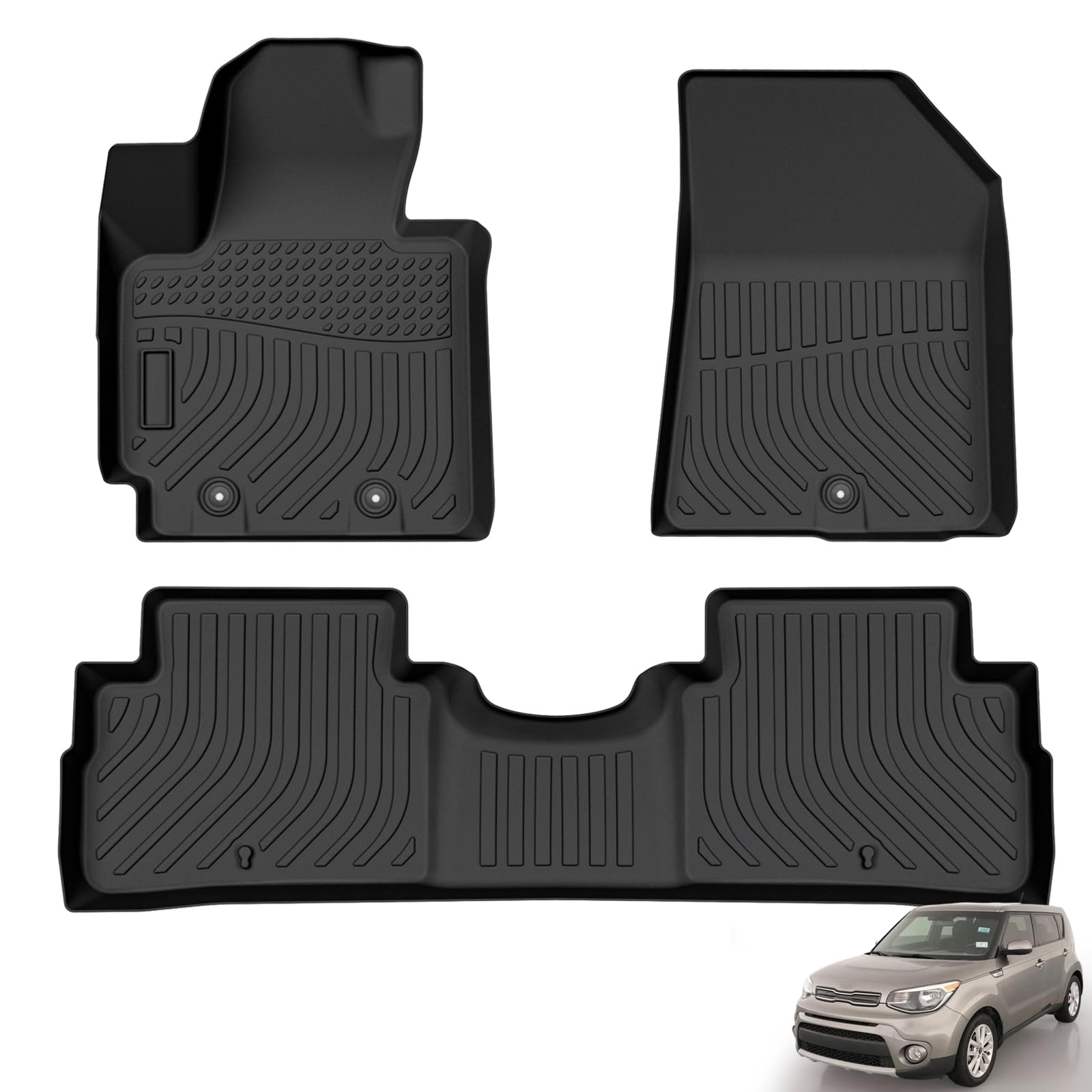 Floor Mats for Kia Soul 2014-2019 (Non Hybrid)