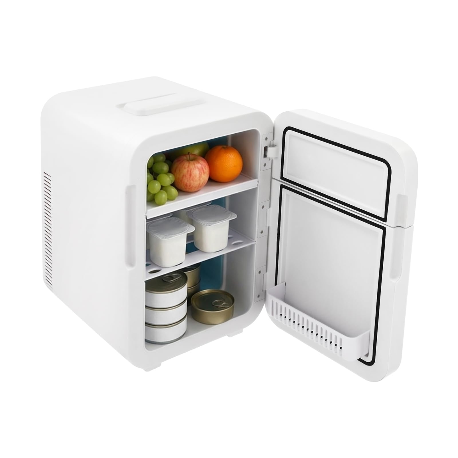 Mini Kühlschrank 16L Wärmefunktion für Auto Büro Kosmetik Getränke | 16L Mini Kühlschrank Für Zuhause Und Auto, Mit Kühl- Und Wärmefunktion Für Getränke, Kosmetik, Mahlzeiten Und Reisen