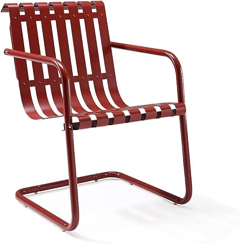 Crosley Furniture Gracie - Juego de 3 piezas de metal retro para exteriores con mesa auxiliar y 2 sillas, color azul caribe