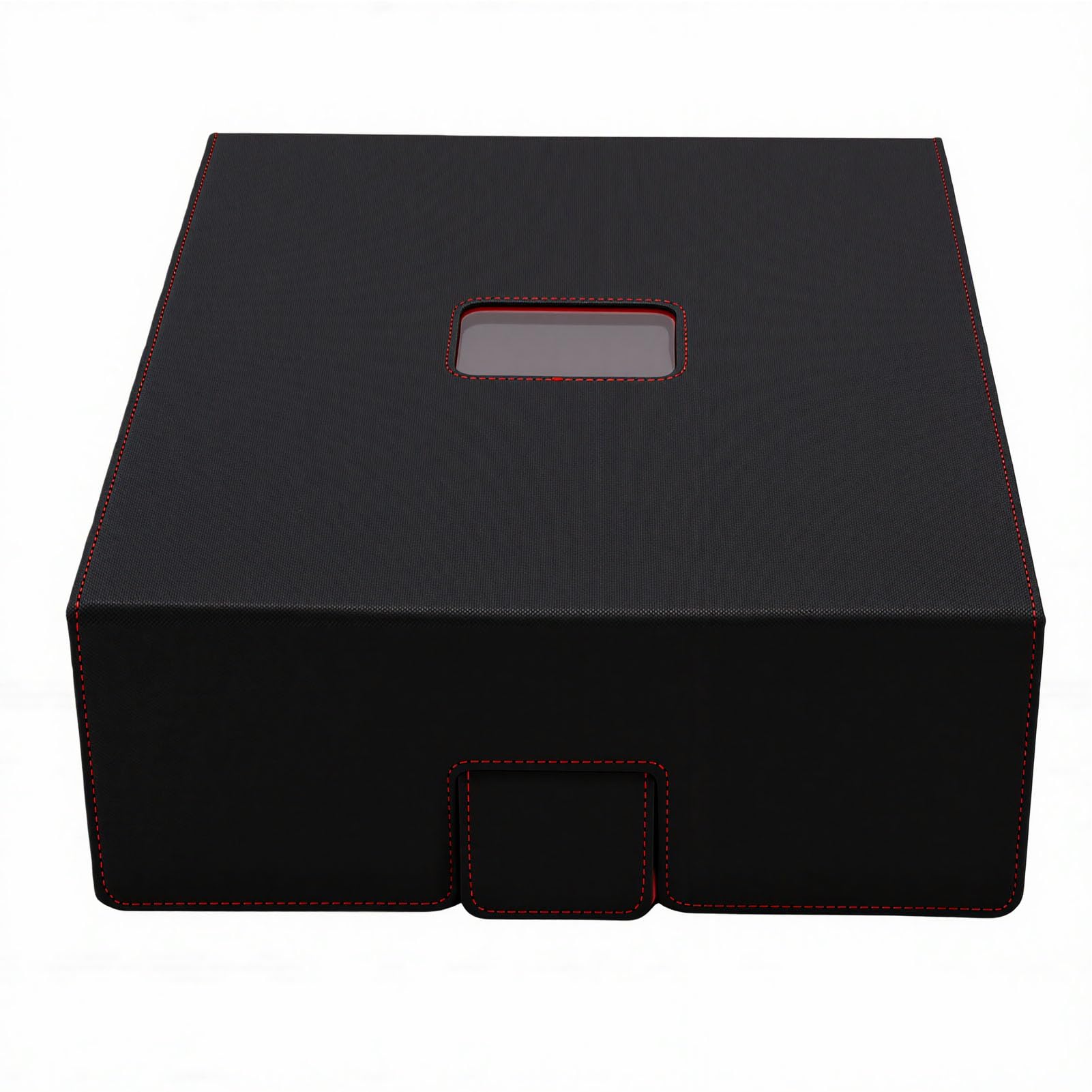 Qcwwy Caja de Almacenamiento para Tarjetas Coleccionables, Soporte para Baraja de 4 Filas de Cuero PU, Capacidad sin Mangas 3200 Plus, Forro de Franela con Cierre Magnético, para Colección de (#1)
