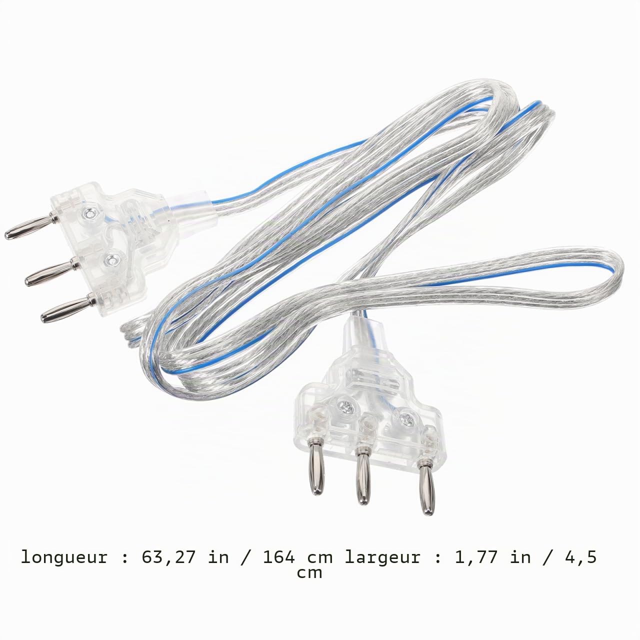 VANZACK Accessoires d'escrime professionnels Epee Câble manuel pour masques d'escrime Câble de corps transparent de qualité standard Idéal pour les compétitions et l'entraînement