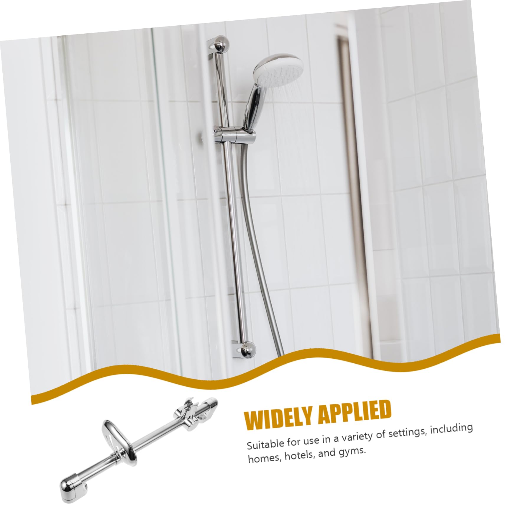 Gadpiparty 4piezas Soporte Ducha Ajustable De Inoxidable Con Barra Deslizante y Caja De Jabón Altura Regulable Para Baño Soporte Para Cabezal De Ducha