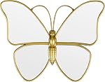 Miroir mural décoratif papillon avec cadre en plastique doré (9.8 x 6.3 de pouce)