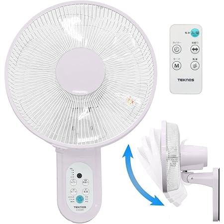 iimono117 壁掛け 扇風機 6枚羽根 リモコン付き 首振り タイマー 風量3段階 省エネ 静音設計 夏 熱中症 換気 寝室 脱衣所 キッチン 壁掛け扇 壁掛け扇風機