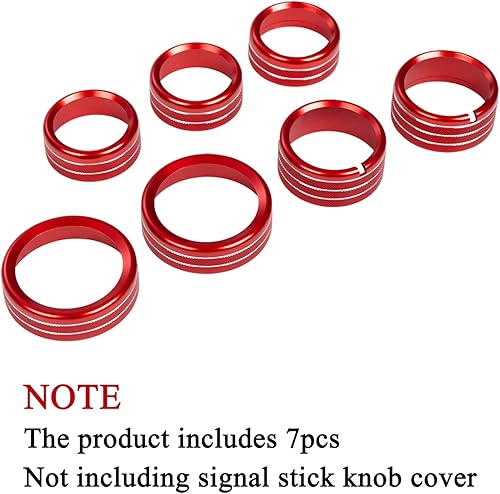 Miniatura 6 de JKCOVER Cubierta de botón de consola central compatible con Chevy SilveradoGMC Sierra 2014 2015 2016 2017 2018 cubierta para perilla de interruptor