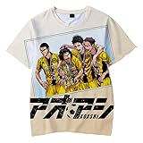 Ao Ashi Anime Gráfico Camiseta de Manga Corta - Casual Camisa Moda Manga Corta Suelta T-Shirt