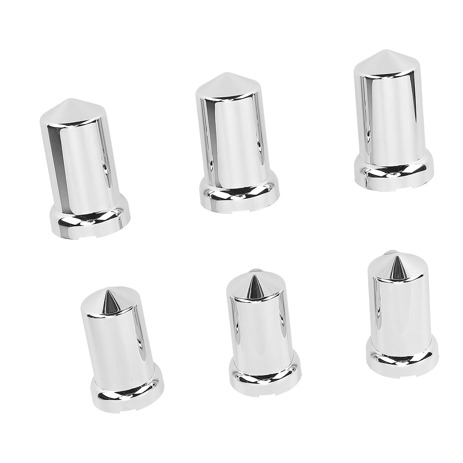 Lug Nut Caps, 33mm Universal Protective Lug Nut Covers Press On Rustproof Chrome Plastic for Trucks Trailers Vehicles (20Pcs)