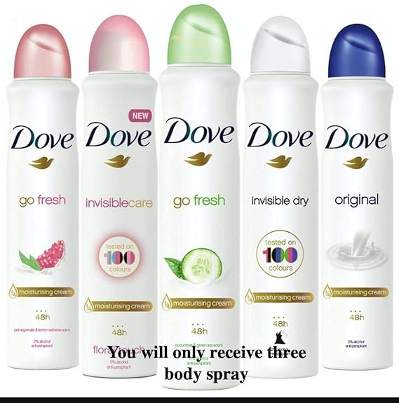 Dove body spray anti-perspirant/anit-transpirant (3x250…