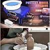350W Electric Potter's Wheel, 25cm Ceramic Pottery Wheels, Heavy Duty Pottery Forming Machine with Foot Pedal and LCD Touch Screen, for Beginner DIY Clay Tools at Home School Pottery Studios