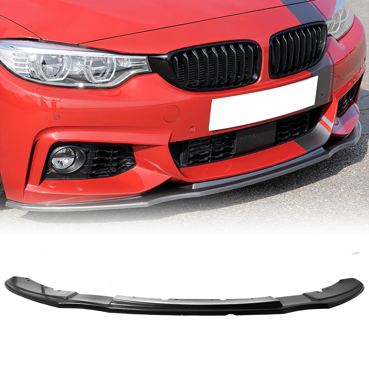 Ikon Front Splitter Lip Universal Car Front Lower Bumper Lip Chin ...