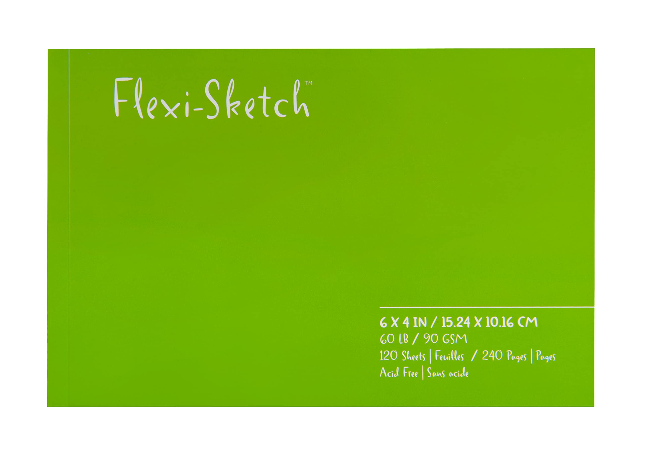 Flexi Sketch Blank Artist Journal, 4 x 6, Royal Blue, 120 Sheets