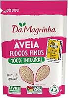 Aveia Da Magrinha 250g – Flocos Finos, Integral, Fonte de Fibras, Sem Lupas de Alto Teor, Ideal para Mingaus, Receitas e Café da Manhã Saudável