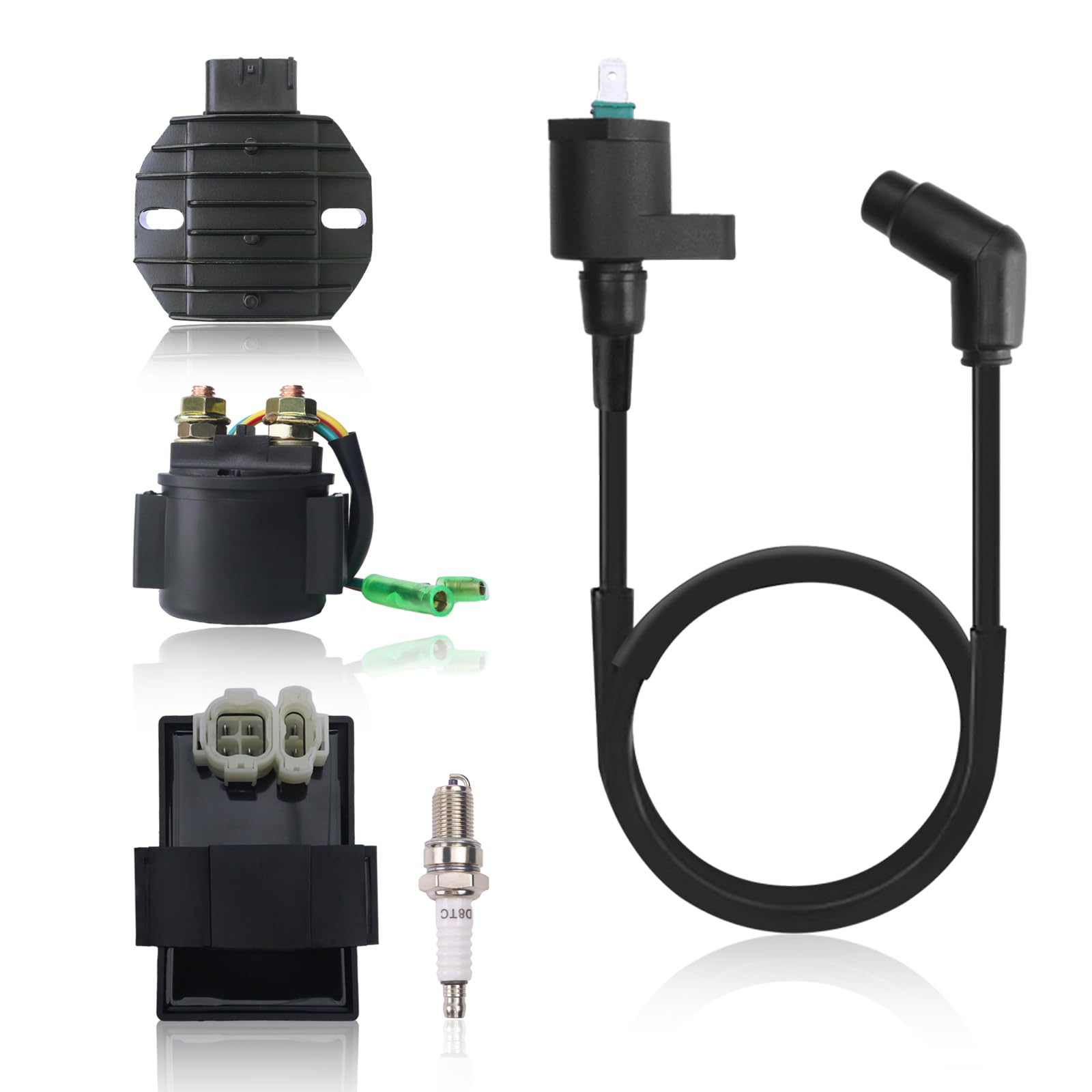 31600-HM8-B00 Voltage Rectifier Regulator Starter Solenoid Relay Ignition Coil CDI Box For Honda Recon 250 1997-2000 Recon 250 TRX250 TE TM 2002-2004