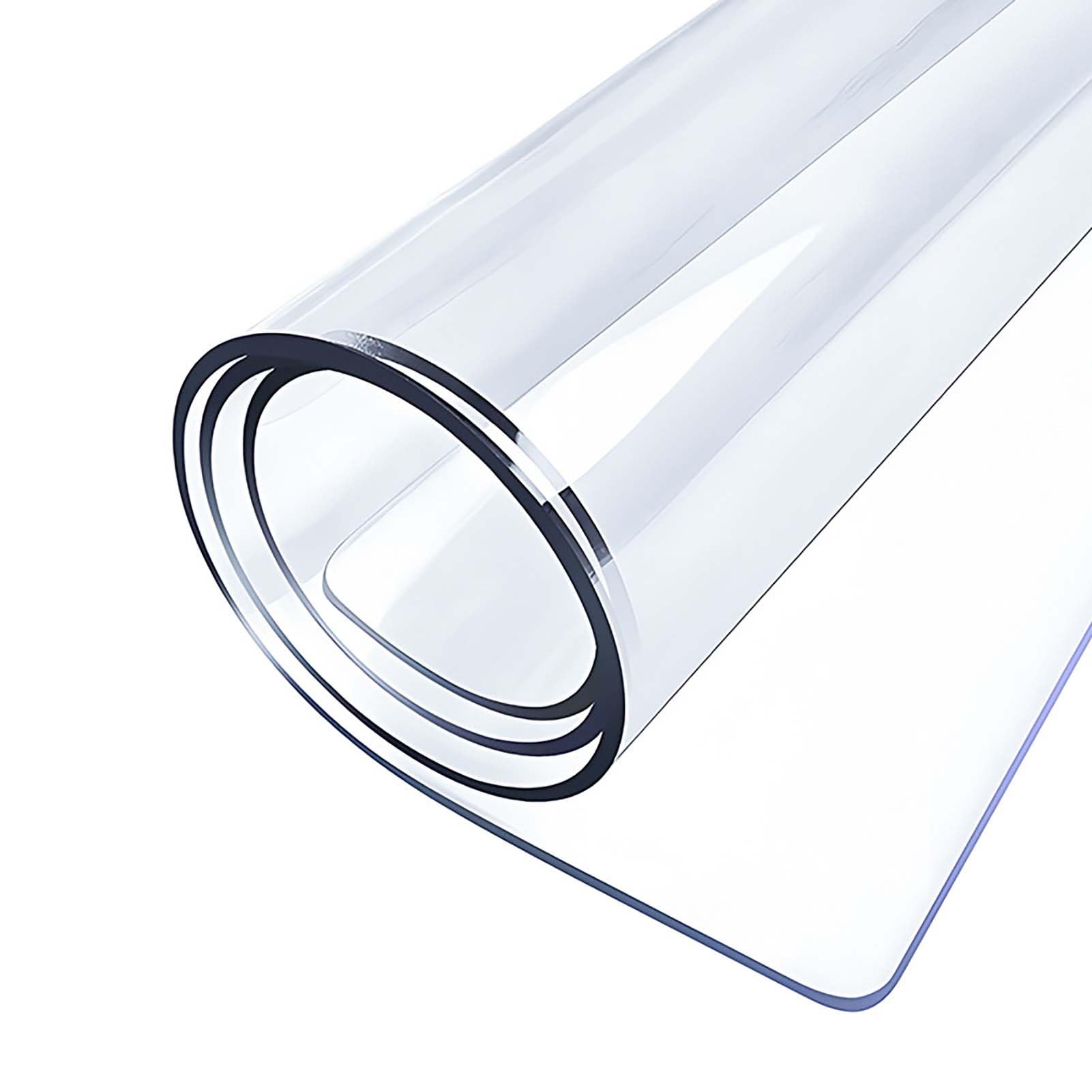 Sottomano da scrivania trasparente spesso 1,5 mm, 71 x 91,4 cm, resistente, protezione da scrivania per ufficio e casa, superficie antiscivolo, facile da pulire, ideale per spazi di lavoro