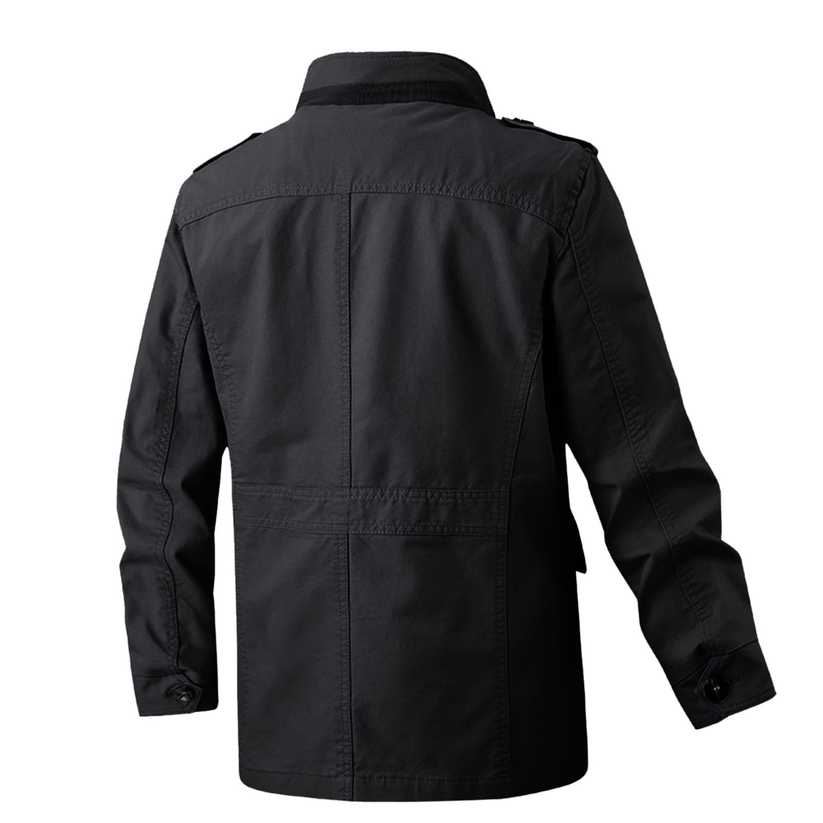 Generisch Giacca invernale da uomo antivento in pile con tasche