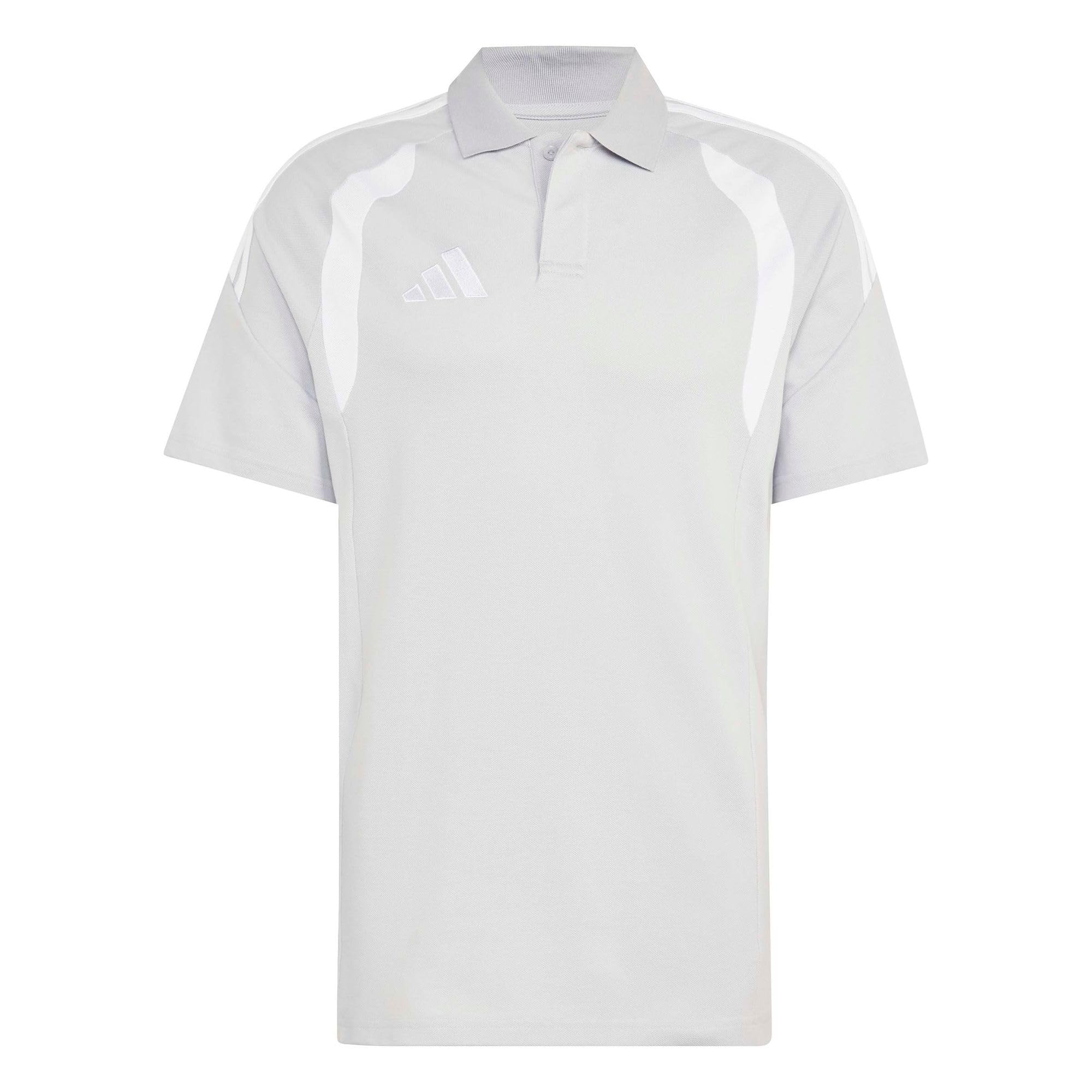 adidas Men's Tiro26 League Polo Shirt, Team Light Grey/White, XS