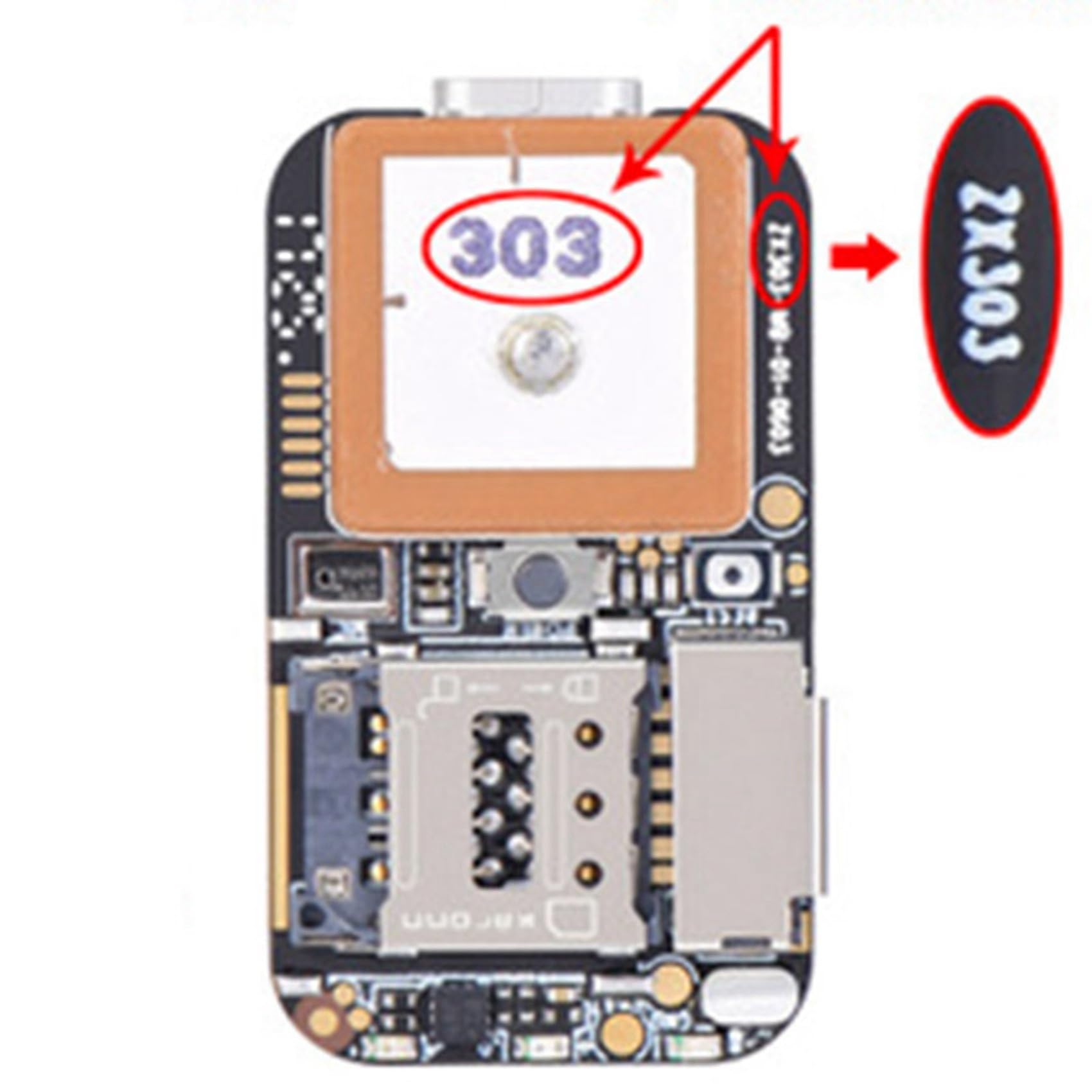3X Localizzatore GPS Super Mini Dimensioni gsm AGPS WiFi LBS Locator Web App Gratuita Tracking Voice Recorder ZX303 PCBA Inside 87HE