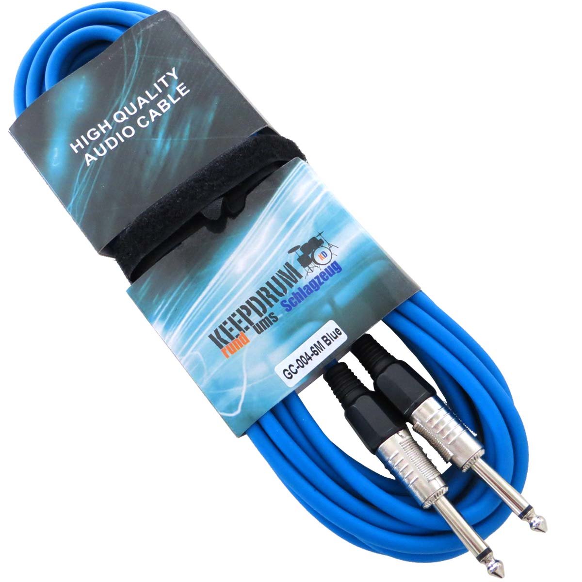keepdrum GC-004 - Cable de audio para instrumentos (5 unidades, 6 m)