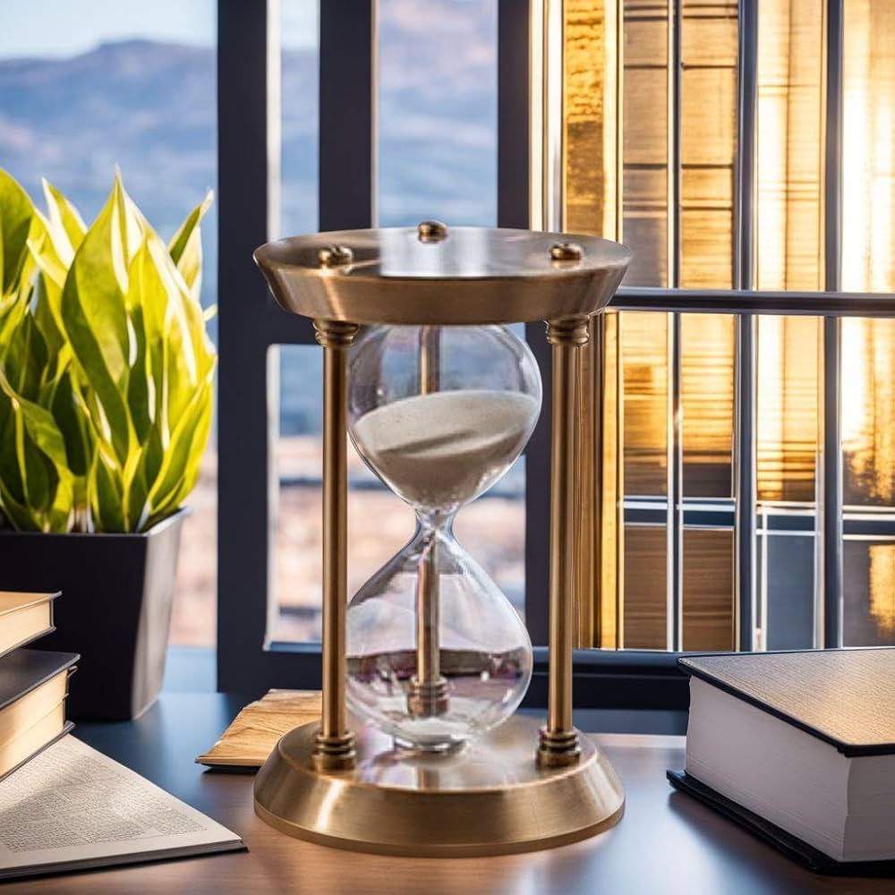 アンティーク風 エレガントなデザイン ブロンズ 砂時計