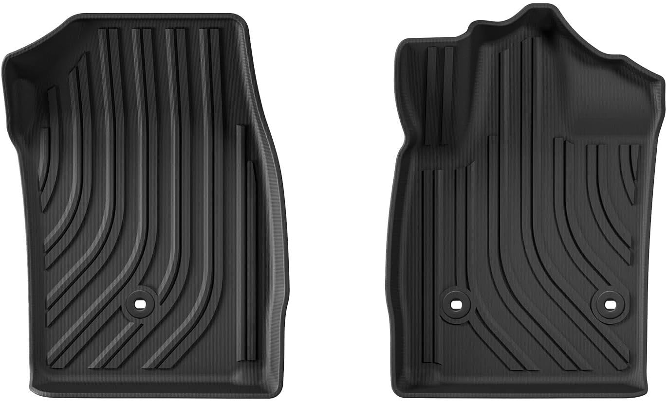 RHD for Toyota Alphard Velfire 30 Series Fuel 2019-2023 Car Floor Mats (First Row) TPE 3D Foot Mat Waterproof Accessories Black