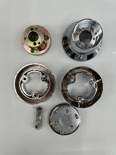 Miniatura 4 de Freightliner - Volante cromado de 18 pulgadas con buje y botón de bocina para Century, Columbia, FLD120, Classic 1989-2006