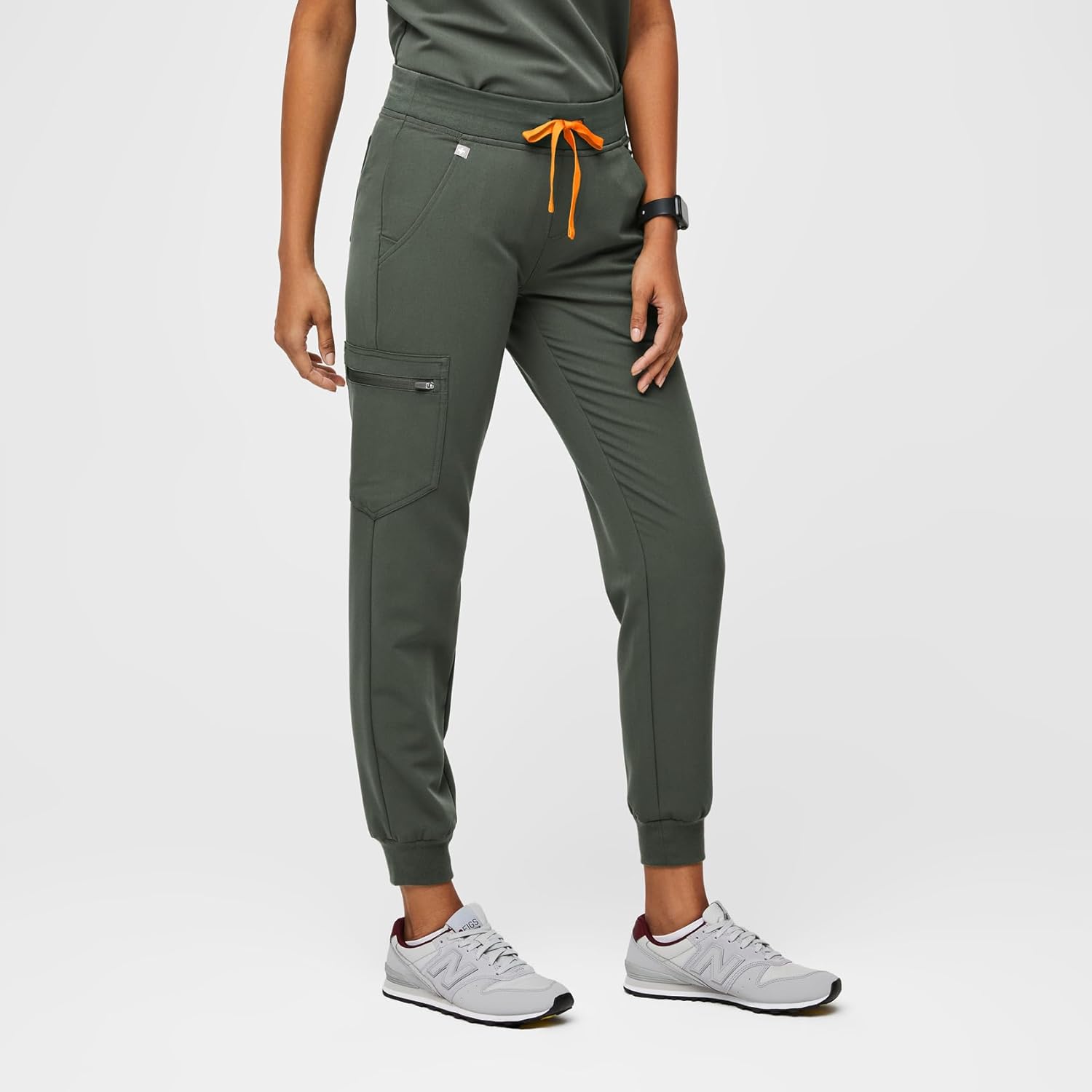 FIGS Zamora Jogger Scrub Pants for Women — Slim Fit, 6 Pockets, Yoga Waistband, Ribbed Ankle Cuffs, Anti-Wrinkle - Image 3