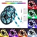 SOLMORE LED Strip Lights Battery Operated 2m/6.6ft 5050 SMD 60LEDs Color Changing RGB LED Light Strip Flexible LED Strip Kit Waterproof Strip Lighting for Home Bedroom DIY Party Indoor Outdoor (2Pcs)