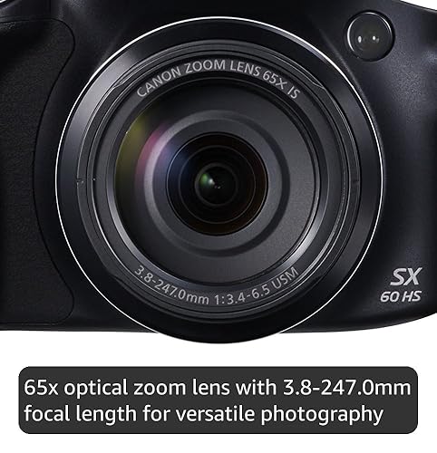 Canon PowerShot SX60 HS 65x Optical Zoom Camera Black: Amazon.co