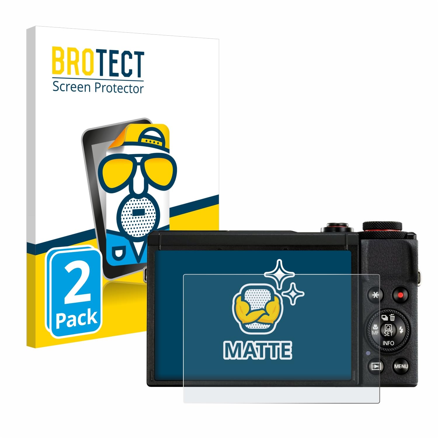 BROTECT Matte Schutzfolie Für Canon PowerShot SX610 HS – 2 Stück, Entspiegelt & Kratzfest