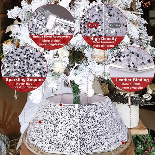 Cache pied de sapin pour masquer les câbles et le support métallique - 4
