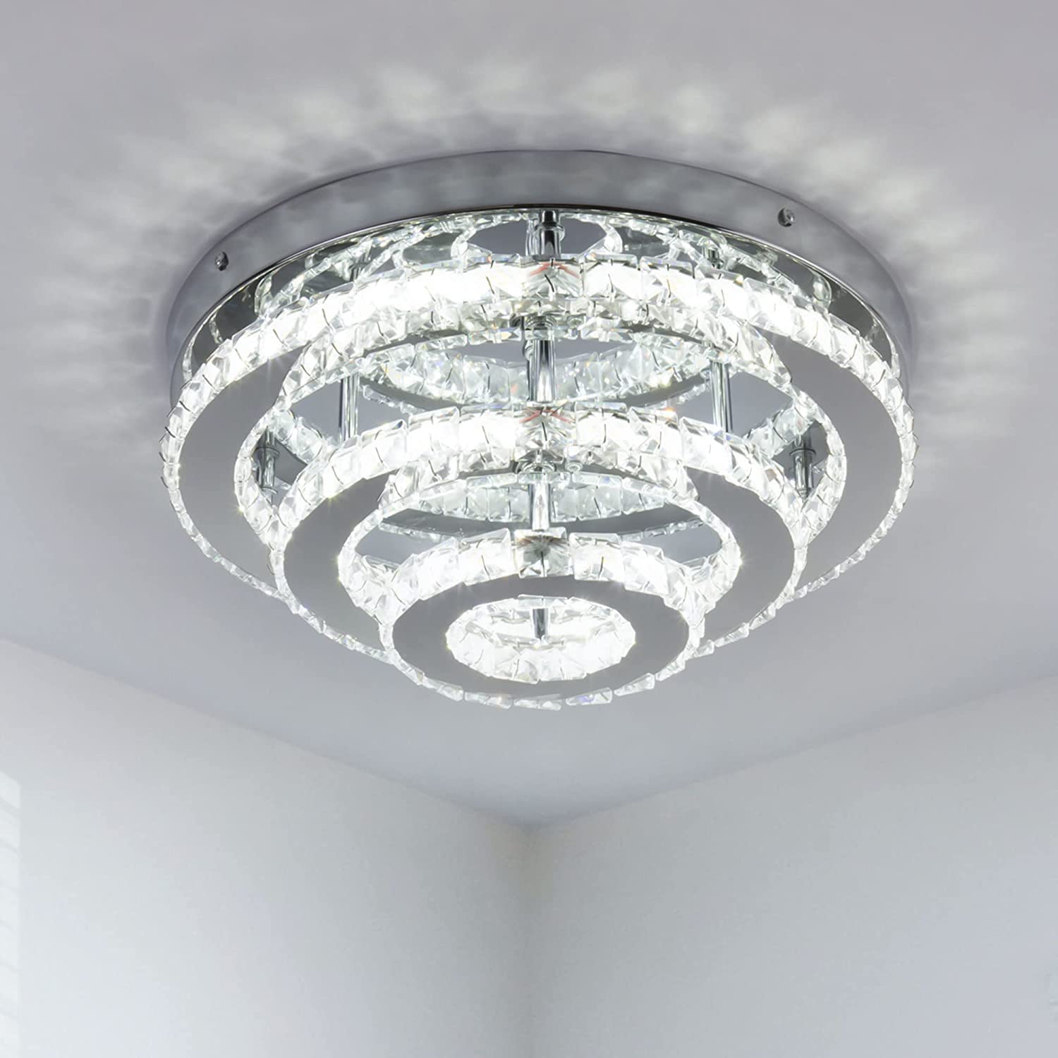 Dimmable Crystal Chandelier - Multicolor Living Room Light -21 Dimmable Crystal Chandelier - Multicolor Living Room Light -21
