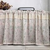 ❁MUSTER: Auf den beigen Vorhängen sind viele bunte Blumen und Pflanzen gedruckt. Dies macht die eintönigen Gardinen aus Baumwolle und Leinen voller Vitalität.