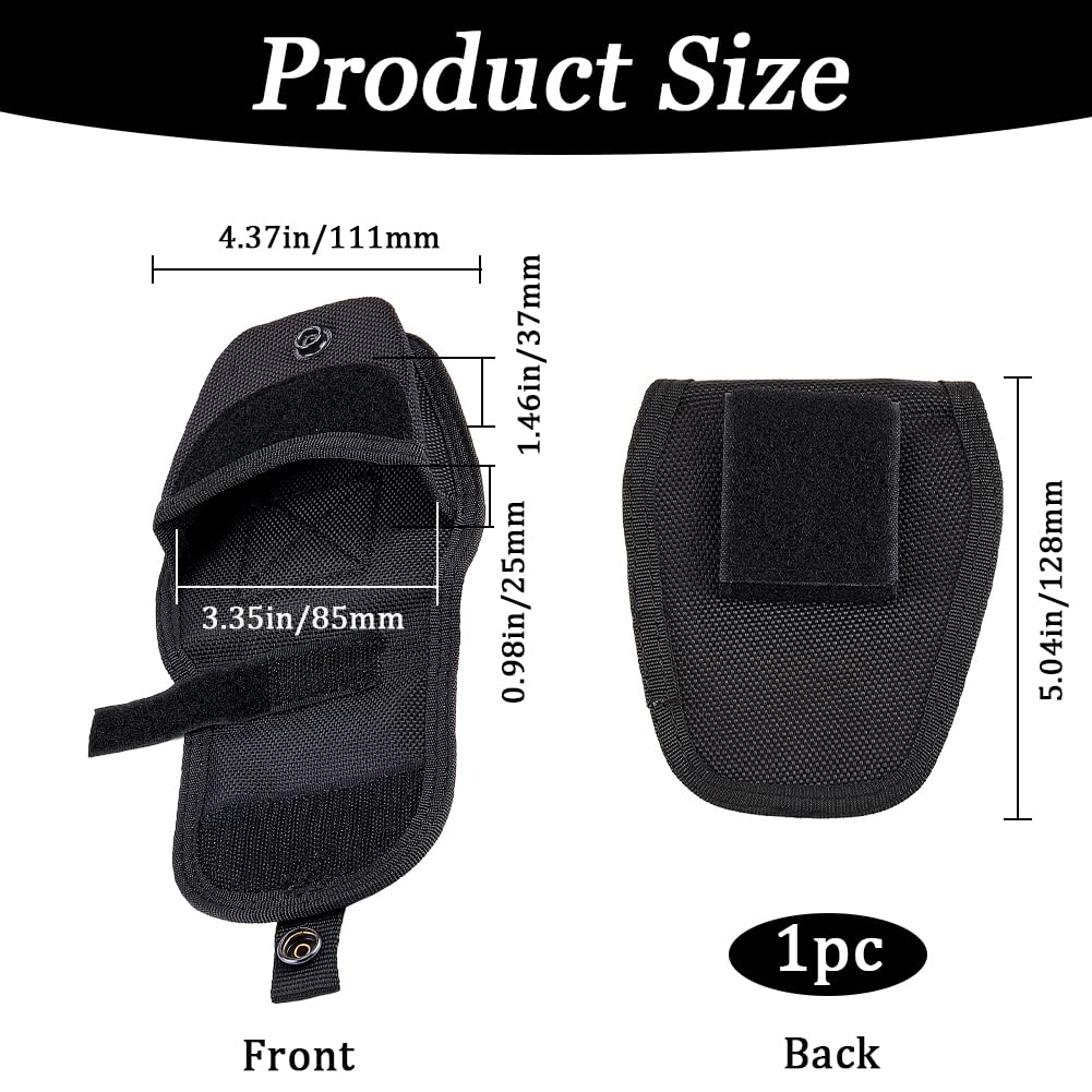 GORGECRAFT Custodia per Manette Guaina Custodia in Nylon Resistente per Polsini A Mano Polsini Standard con Cerniera Nascosta Custodia A Scatto Nascosta Fondina per Cintura Servizio delle Forze Nero
