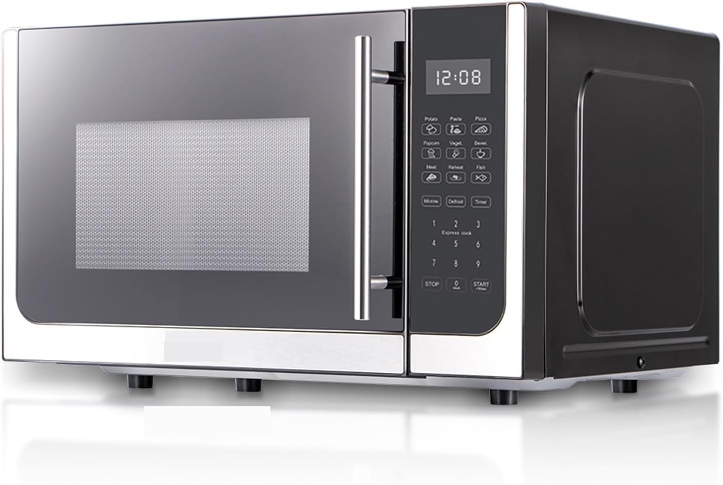 850W Microwave Oven 25L Capacity Easy Clean Intelligent Thawing Kitchen Appliance With Digital Panel
