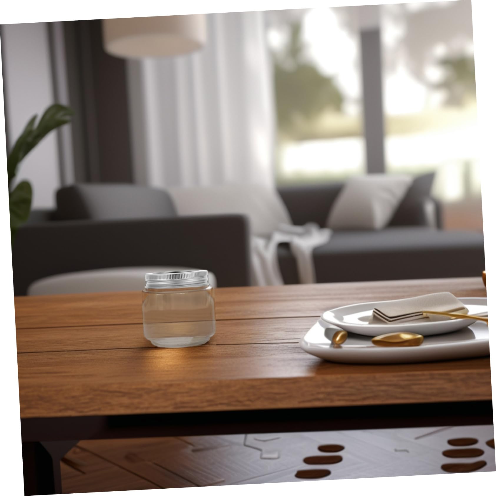 Luxshiny 6stücke Salat Glas Mit Deckel Luftdicht Transparent Klein Für Honig Marmelade Lebensmittel Vorrat Sicher Wiederverwendbar