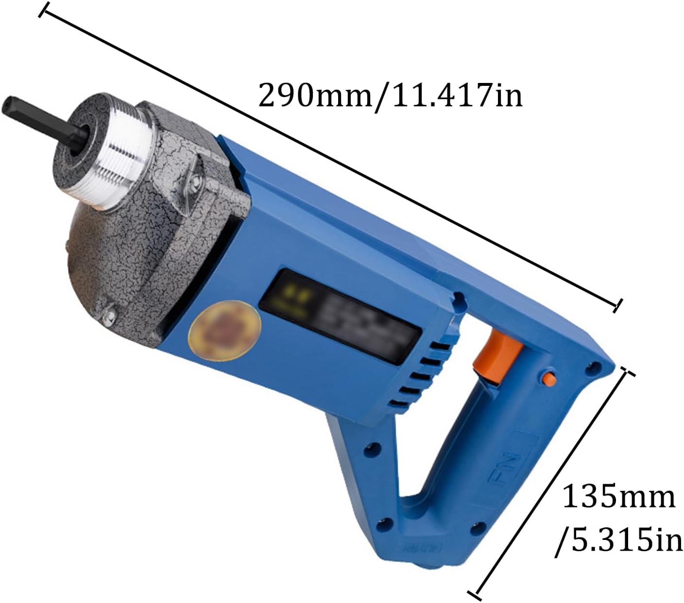 800W Handheld Concrete Vibrating Tool,Concrete Vibrator for Small Jobs,Electric Concrete Vibrabrater,Portable Electric Cement Vibrator,Equipped with 1m/1.2m/1.5m Hoses,for Road Constr(Size:1.5 meters)