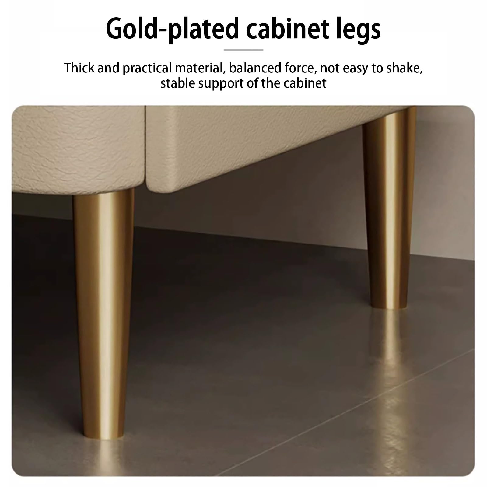 Comodino moderno grigio minimalista in legno massello con piano in ardesia, elegante comodino con doppi cassetti per camera da letto e soggiorno tavolino da caffè (grigio scuro)