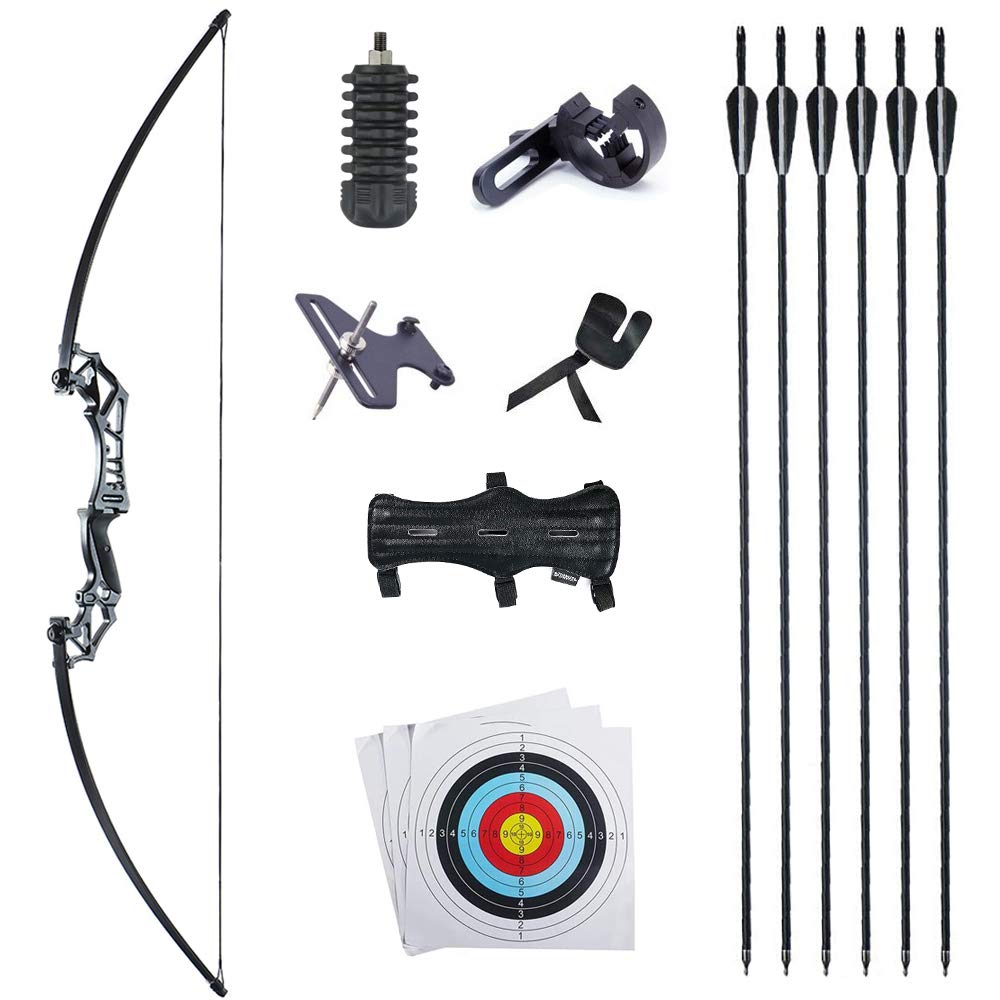 Buy TOPARCHERY 53" Recurve Bow and Arrows Set Alloy Riser Archery