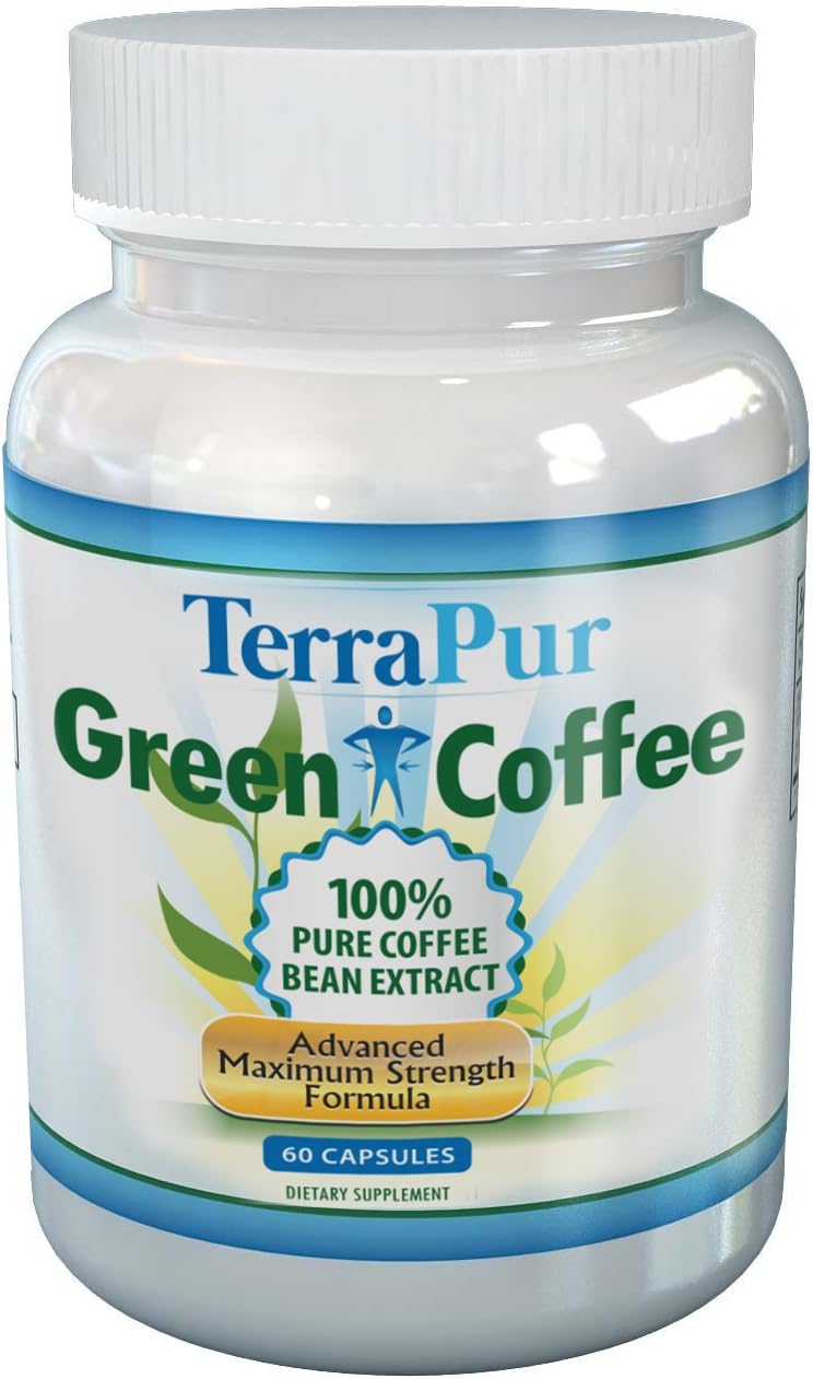 Green Coffee Bean Extract with GCA - 100% Pure 800 mg. Natural, Ultra Advanced Formula Promotes Quick Weight Loss with No Side Effects. - Exercise or Diet Plan Not Necessary. Proven Effective for Both Men and Women. 365 Day Money Back Guarantee