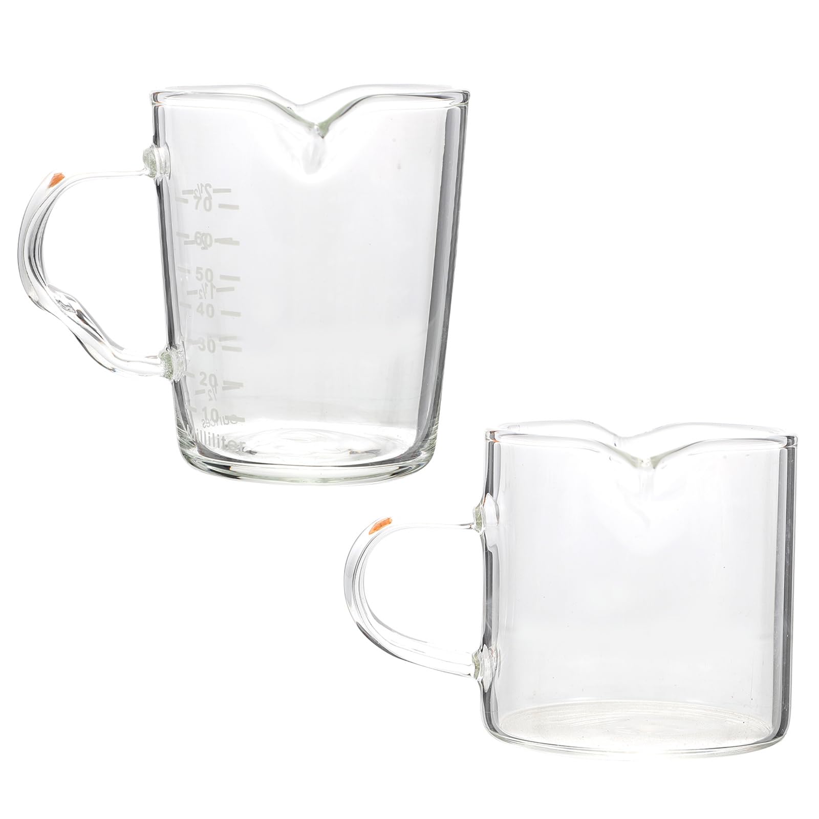 BESPORTBLE 2 Pcs Milk Cup Concentrated Coffee Mug with Graduated Measuring Cup Dispenser Espresso Shots Milk Creamer Dispenser Expresso Drinking Flute Mini To Serve With Scale Glass