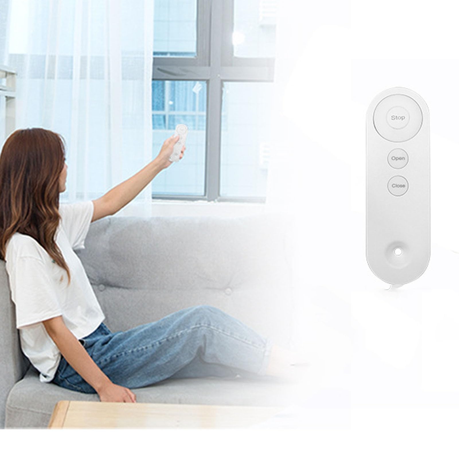 Electric Remote Control Smart Curtain Opener for Bedroom Living Room