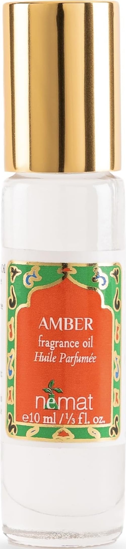 Nemat Amber Perfume Oil Roll-On for Women & Men, 10 ml | Long lasting fragrance, Alcohol free, Essential oil based, Vegan formula, Clean scent, Unisex body oil
