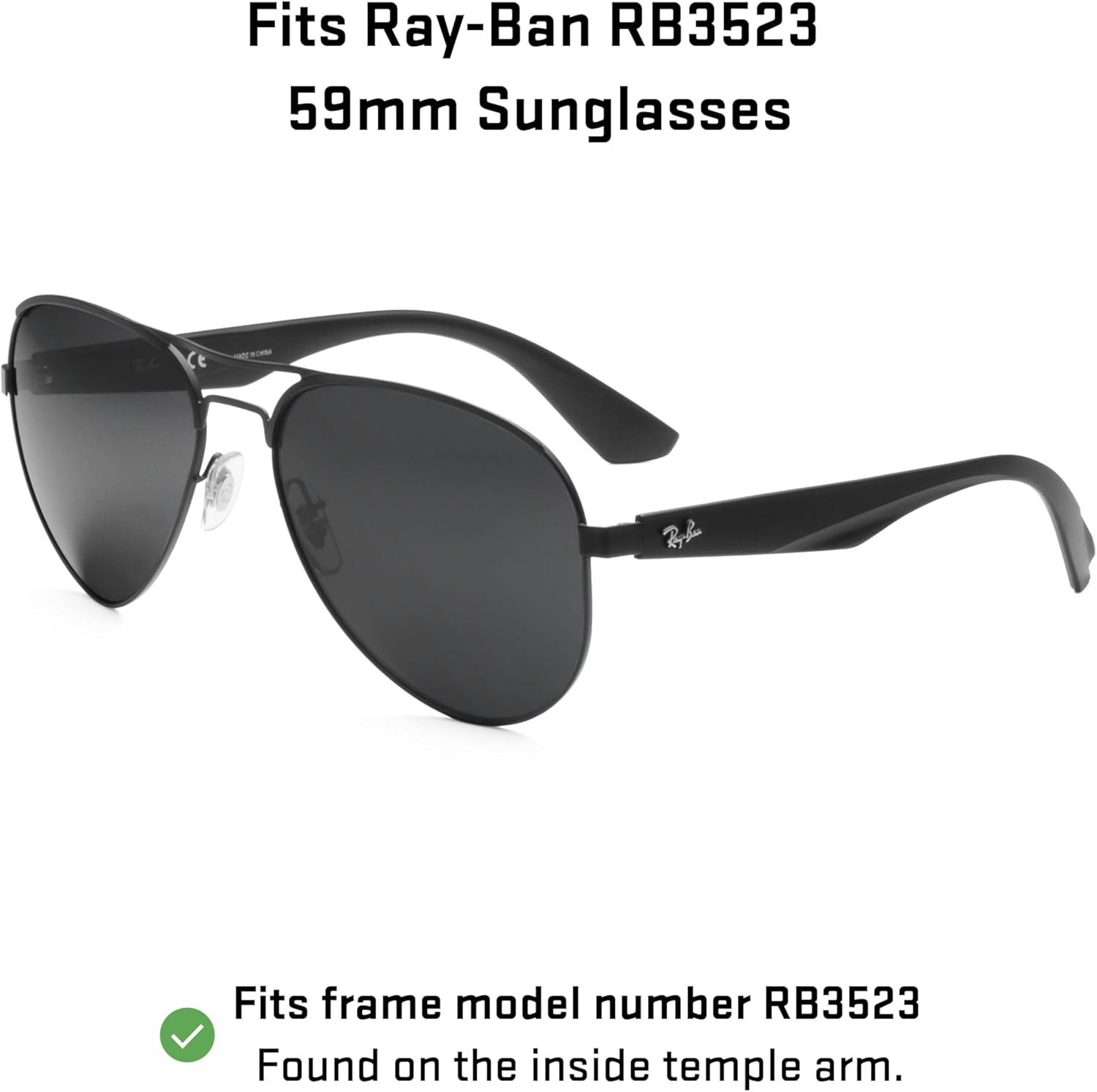 Revant Replacement Lenses for Ray-Ban RB3523 59mm
