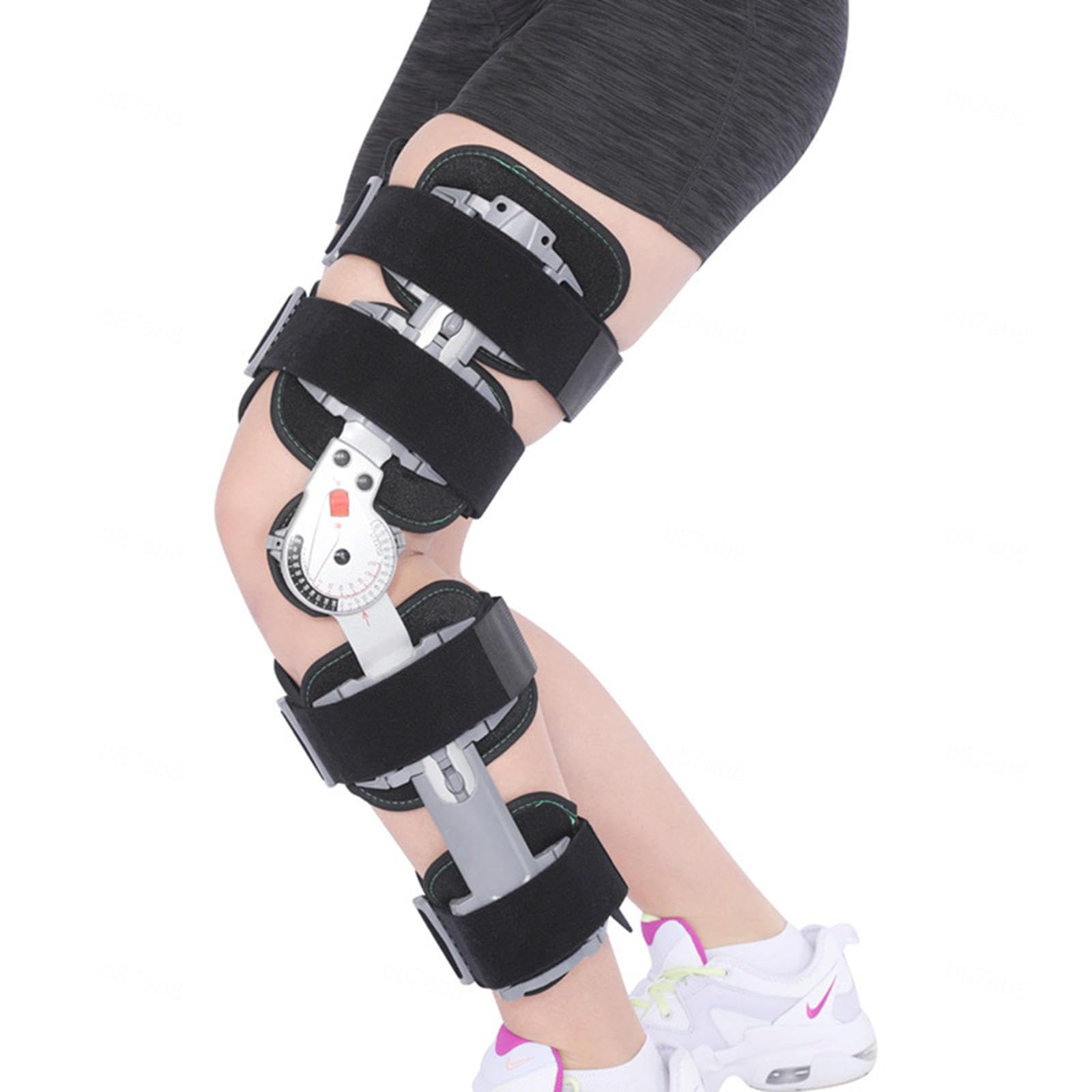 Rodillera Ajustable de Aleación de Aluminio, Rodillera con Bisagras Unisex, Rodillera de Rehabilitación Después de Una Lesión del Ligamento de Menisco, Estabilizador de Rodilla de Pierna
