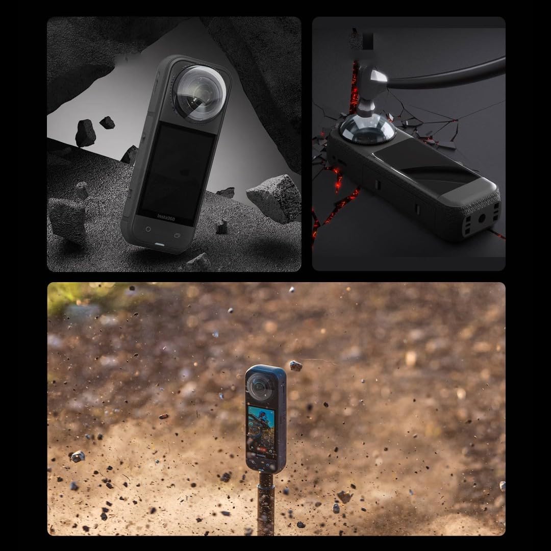 X4 protezioni per lenti d'aria per Insta360 X4 Air, rotanti ottiche in vetro temperato/PC Lens Protector Case copriobiettivo per fotocamera Insta 360 X4 Air Accessori (PC)