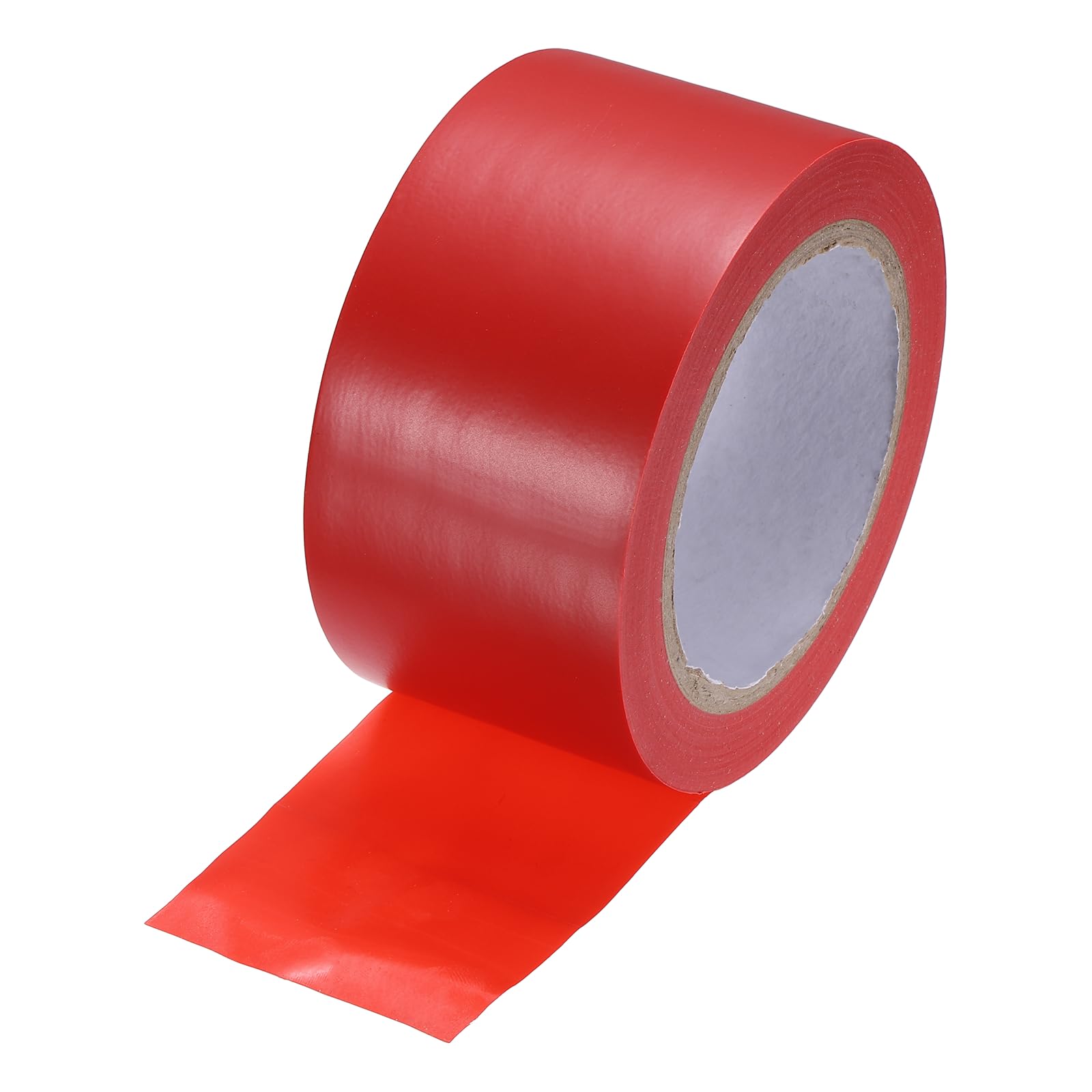 sourcing map Vinyl Floor Tape 2.4" x 108 ft Non-Abrasive Floor Marking Tape Outdoor Playing Field Marking Equipment for Warehouse Gyms Athletics Restaurants, Red