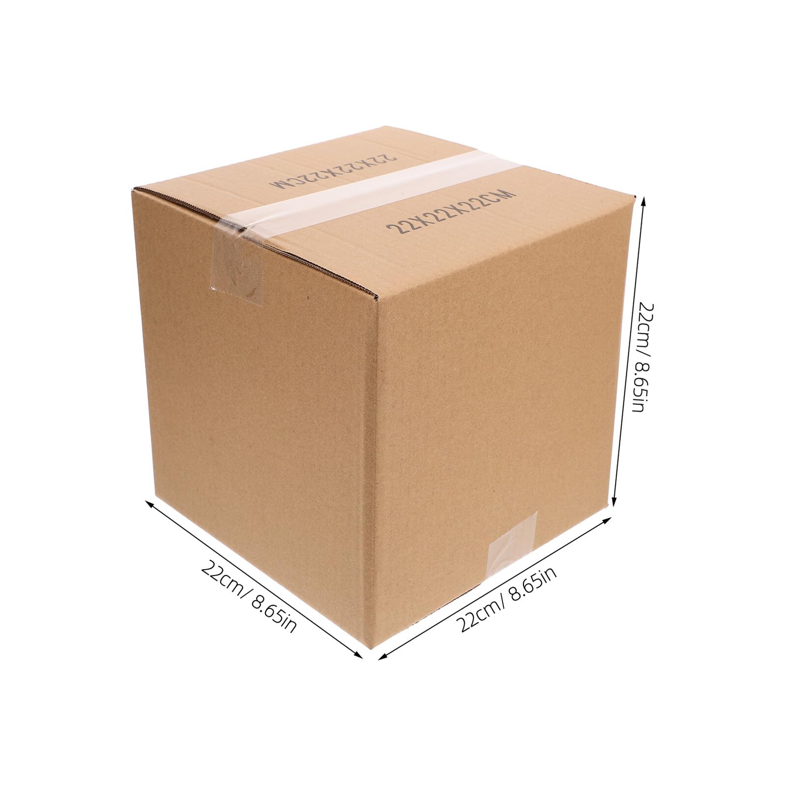 POPETPOP 5pezzi Scatole da Spedizione in Cartone Scatole da Imballaggio Quadrate Robuste per Traslochi e Spedizioni per Materiali da Imballaggio